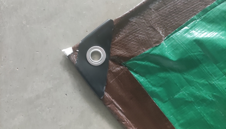 8'x10 '110GSM Brown PE Tarpaulin kanggo Cover Perlindhungan 8'x10 '110GSM Brown PE Tarpaulin kanggo Cover Perlindhungan